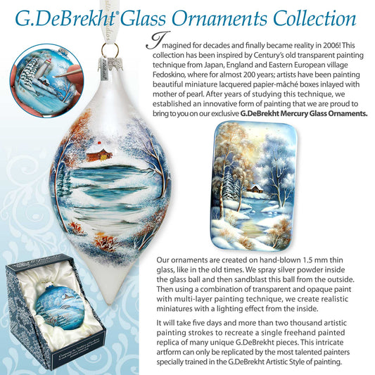 Limited Edition Regal Nativity Snowflake Glass Ornament, Inspirational & Guardian Angels Decor - 754-032 by G. DeBrekht