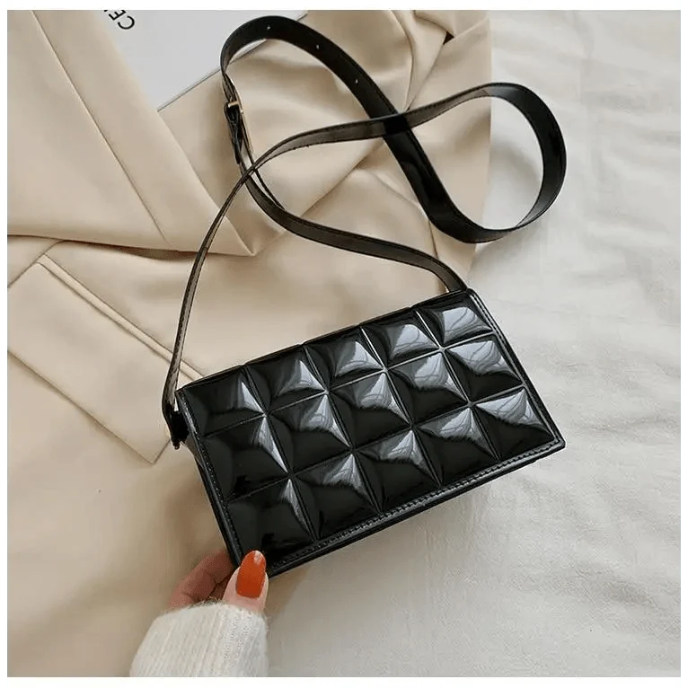 Fabulous Luxury Shoulder Bag Shiny Pu Leather Crossbody Bags For Women Small Flap Handbag Designer Female Messenger Bags