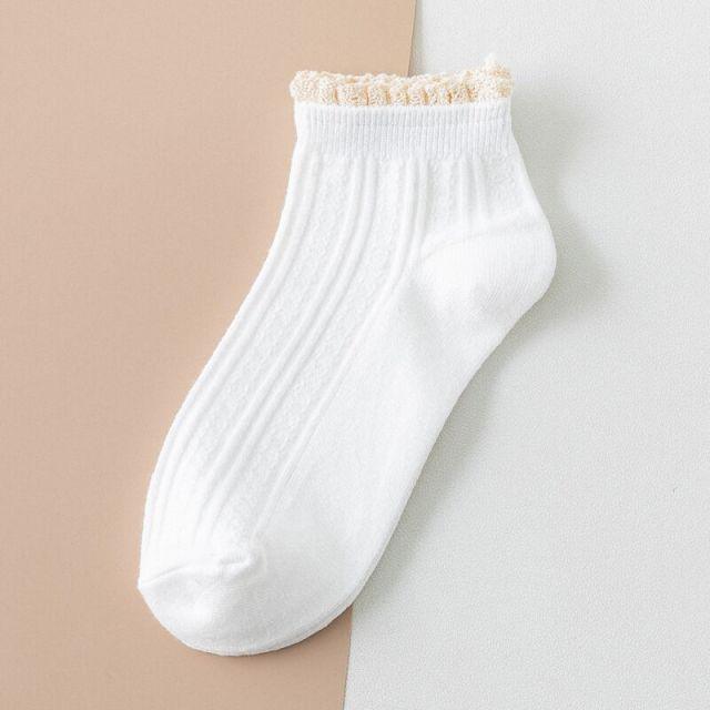 Fashion Lace Ruffled Soft Cotton Female Sock Spring And Summer Cute Socks Sweet Princess Girls Comfortable Breathable Cute Socks For Women