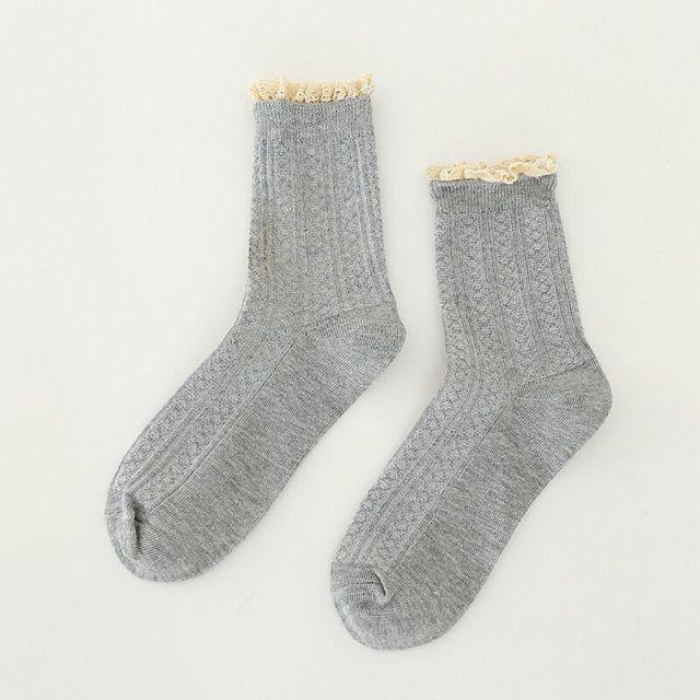 Fashion Lace Ruffled Soft Cotton Female Sock Spring And Summer Cute Socks Sweet Princess Girls Comfortable Breathable Cute Socks For Women