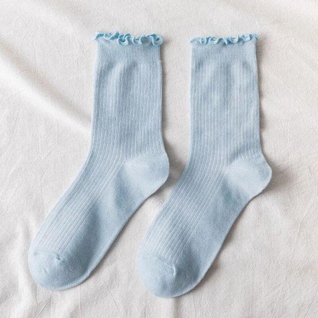 Fashion Lace Ruffled Soft Cotton Female Sock Spring And Summer Cute Socks Sweet Princess Girls Comfortable Breathable Cute Socks For Women