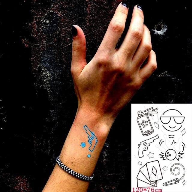 Fashion Luminous Sticker Tattoos Waterproof Temporary Different Luxury Tattoos For Womens Mens Kids