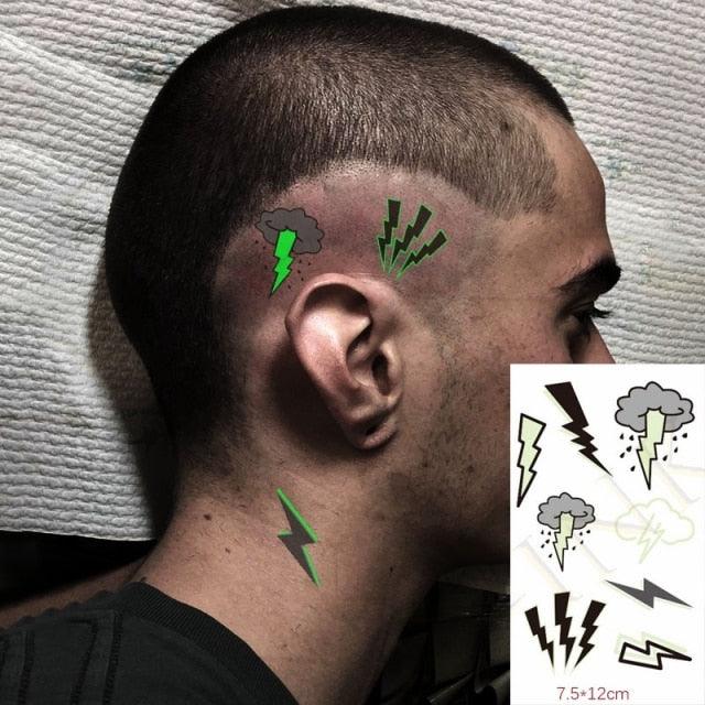 Fashion Luminous Sticker Tattoos Waterproof Temporary Different Luxury Tattoos For Womens Mens Kids