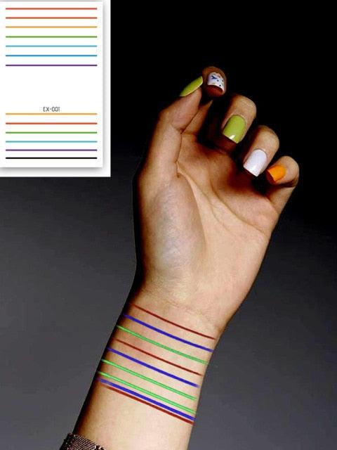 Fashion Luminous Sticker Tattoos Waterproof Temporary Different Luxury Tattoos For Womens Mens Kids