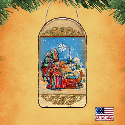 Three Kings Religious Christian Sacred Icon Ornament - Inspirational Icon Decor - 87039