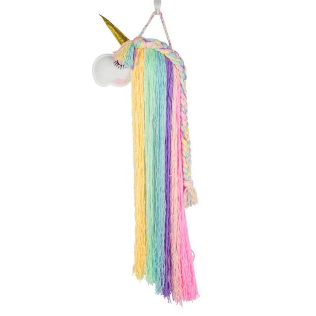 Handmade  Dream Catchers Flower For Kids Unicorn Dream Catcher Ornament  Feather Wall Decor For Girls Bedroom Flower Wall Hanging Decoration Flower Dream Catcher