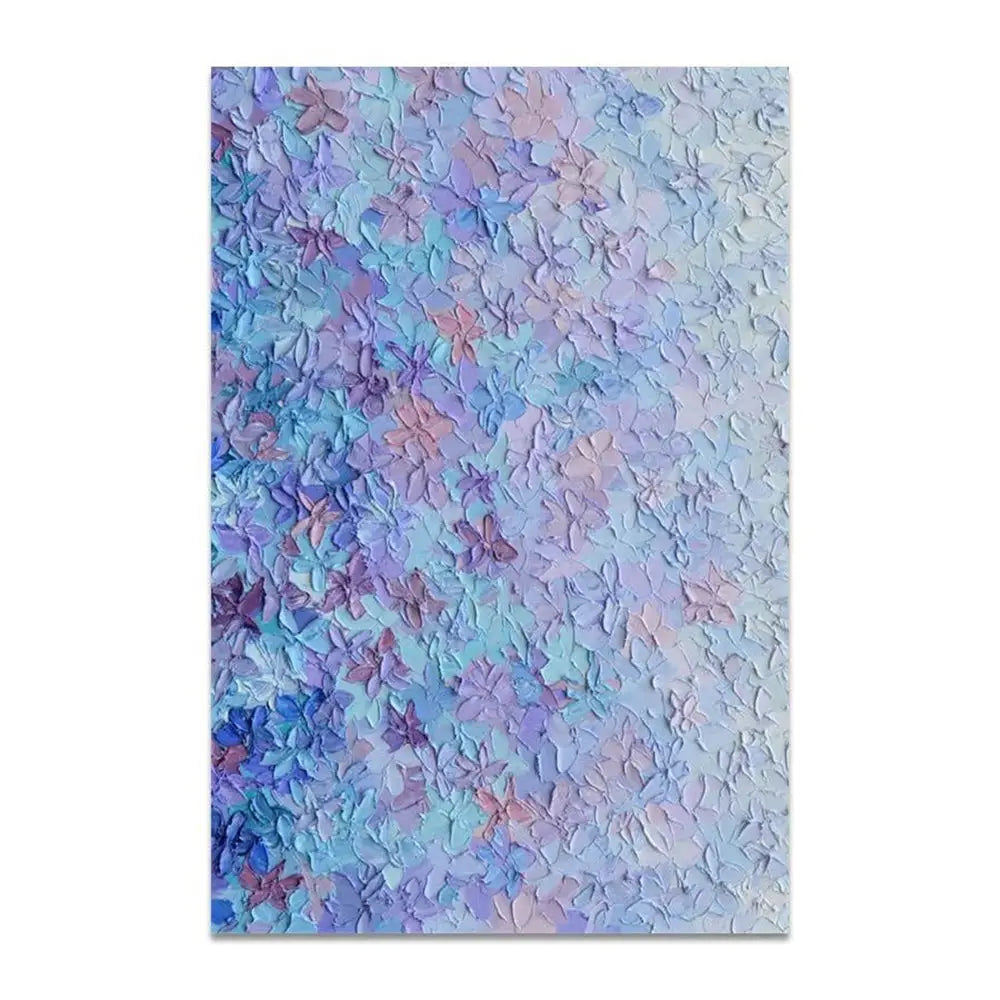 Handpainted Abstract Color Block Oil Painting Canvas Handmade Floral  Modern Wall Art Home Decor Artwork Frameless Picture