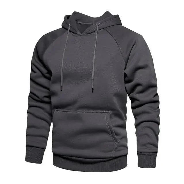 Hoodies Sweatshirts Men Solid Color Hoodie Hip Hop Streetwear Outwear Autumn Winter Long Sleeve Winter Fashion Thick Fleece Sweatshirt Mens Hip Hop Long Sleeve Pullover Hoodies Male Autumn Solid Color Hoodie