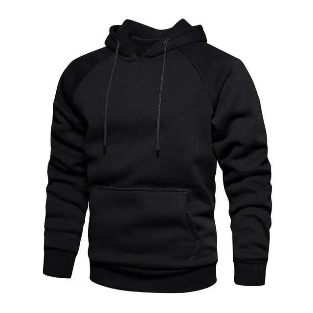 Hoodies Sweatshirts Men Solid Color Hoodie Hip Hop Streetwear Outwear Autumn Winter Long Sleeve Winter Fashion Thick Fleece Sweatshirt Mens Hip Hop Long Sleeve Pullover Hoodies Male Autumn Solid Color Hoodie
