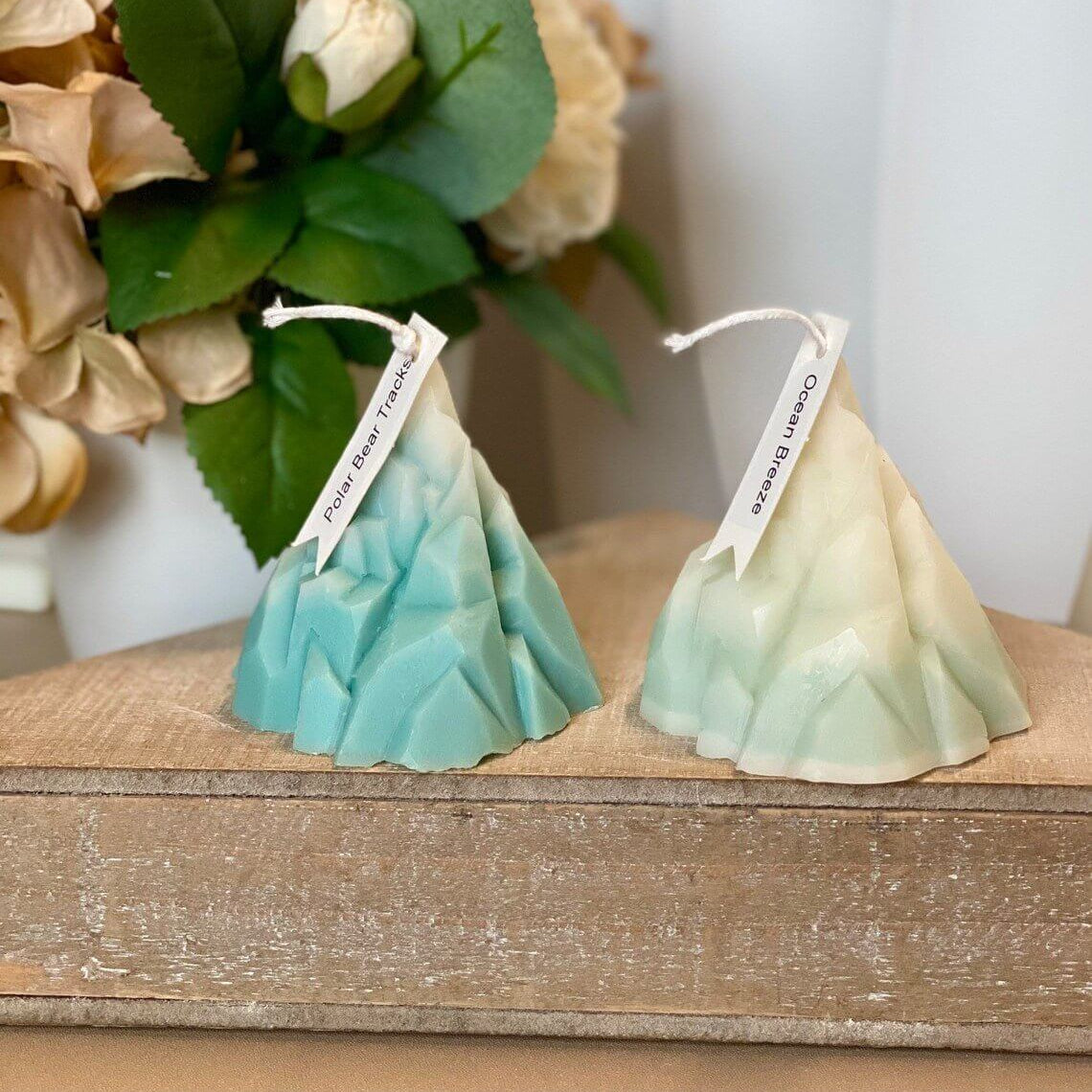 Iceberg Sculpture Candle | Blue Ice & Clear Ice