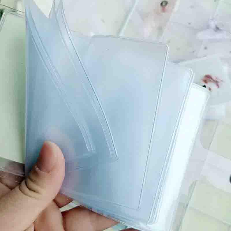 Jelly Color Photo Album for Mini Card Photo Sticker Album Mini Photo Album Transparent Glitter Card Holder Gifts For Valentine Gifts for Friends