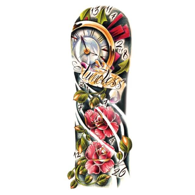 Large Colorful Tattoos For Men Waterproof Dragon Sticker Temporary Luxury Big 3D Tattoo Modern Design