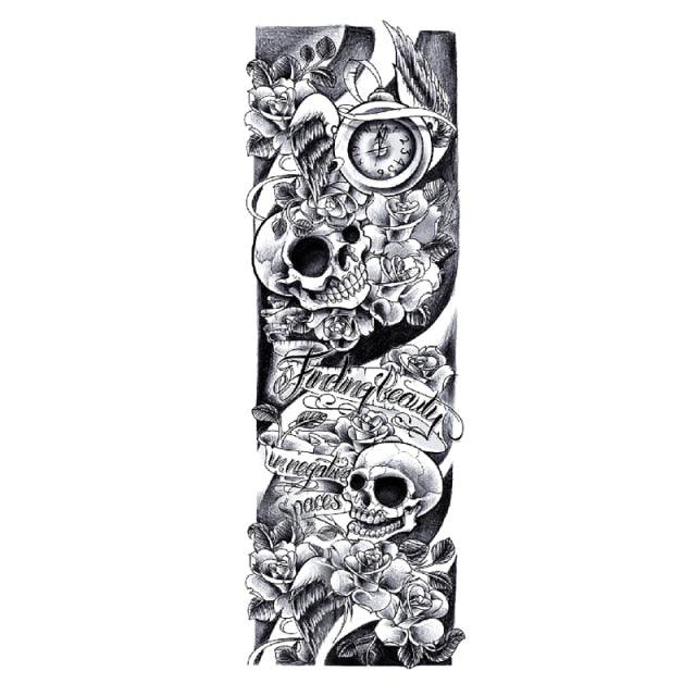 Large Colorful Tattoos For Men Waterproof Dragon Sticker Temporary Luxury Big 3D Tattoo Modern Design