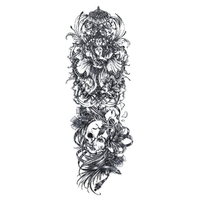 Large Colorful Tattoos For Men Waterproof Dragon Sticker Temporary Luxury Big 3D Tattoo Modern Design