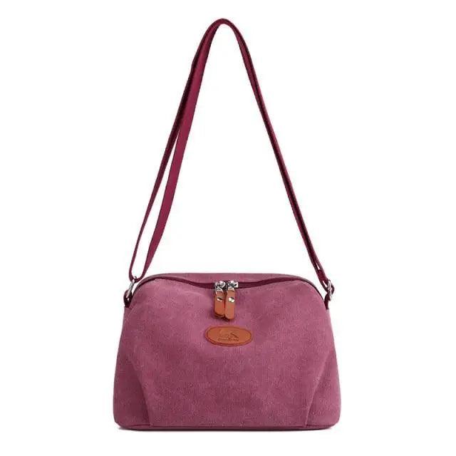 Lavish Style Canvas Crossbody Bag For Women And Girld Travel Bag Lightweighted Casual Shoulder Bag For Females