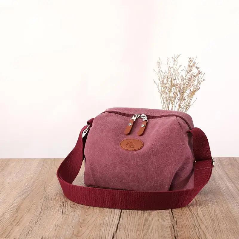 Lavish Style Canvas Crossbody Bag For Women And Girld Travel Bag Lightweighted Casual Shoulder Bag For Females