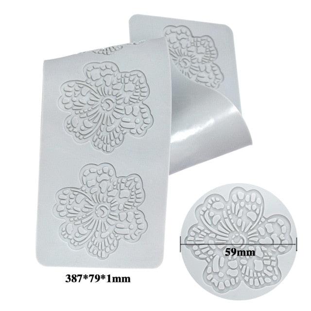 Leaf Cake Mold Coral Leaves Decorative Lace Mat Sugar Craft Silicone Pad Fondant Moulds Decorating Tools Baking Accessories Leaf Mold Fondant Leaf 3D Cake Decorations Styling Chocolate Sugar Cookie Cutter Set Silicone Mold