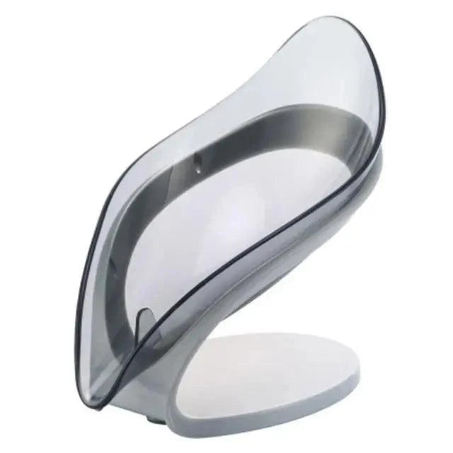 Leaf Shape Soap Box Creative Drain Soap Holder Bathroom Soap Holder Free Perforated Soap Dish For Bathroom Suction Cup Soap Dish Soap Dish with Draining Tray Soap Holder Saver for Shower Bathroom Keep Soap Bars Dry Clean