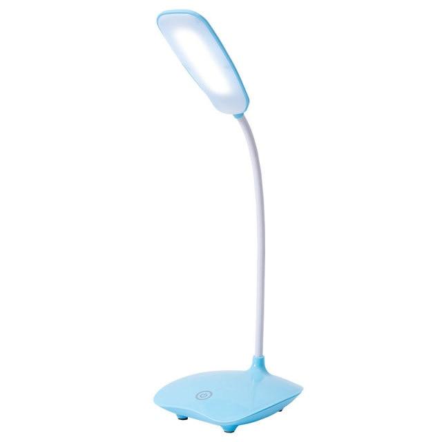 LED Three-Speed Touch Dimming Reading Lamp USB Charging Plug-in White Warm Eye Protection Student Table Light Study Night Light Decorative Table Lamp Cute Study Lamps for Bedroom Décor