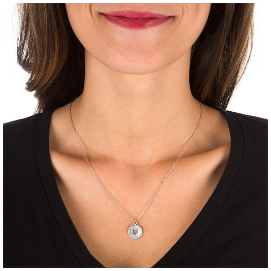 Love is Timeless Pewter Necklace