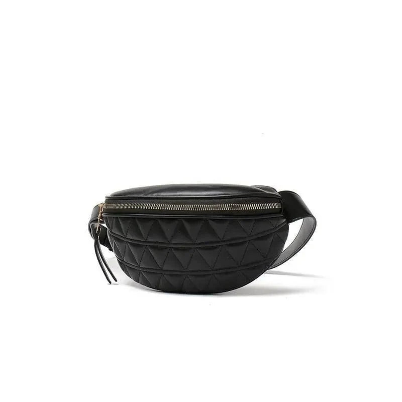 Luxurious Women PU Leather Waist Bags Waterproof Belt Bag Cross Body Fanny Pack Travel Bum Bag
