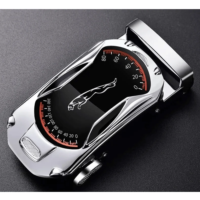 Luxury Automatic Black Genuine Leather Business Belt For Men New Fashion High Quality Black Belts