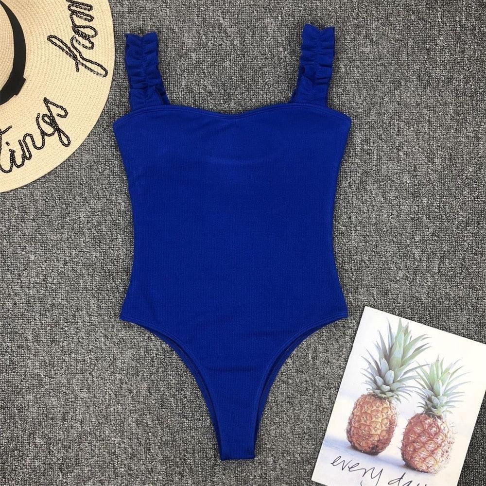 Luxury Black Female Swimsuit Vintage One Piece Ruffled Push Up Tummy Control Swimwear Halter One Piece Slimming Retro Swimsuit Women's Plus Size Push Up Bathing Suit Solid Red Swimwear Women Padded Bathing Suits
