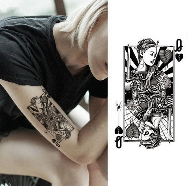 Luxury Colorful And Black Womens Tattoo Temporary Flower Waterproof Elegant Modern Tattoo For Shoulder