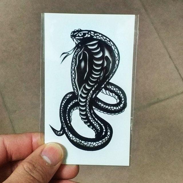 Luxury Different Waterproof Temporary Tattoo Sticker Snake Flower Fake Tattoo Body Art Adult Fashion Stickers For Womens Mens