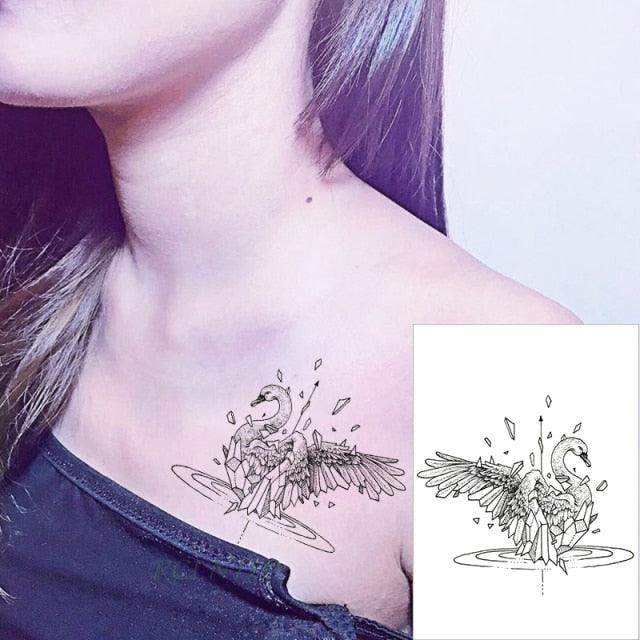 Luxury Different Waterproof Temporary Tattoo Sticker Snake Flower Fake Tattoo Body Art Adult Fashion Stickers For Womens Mens