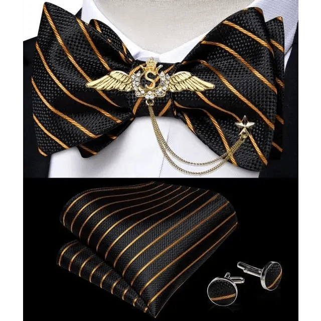 Luxury Pink Solid Men Bow Tie Silk Business Wedding Elegant Bowtie For Men Unique Desing For Every Occasion