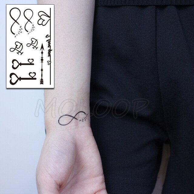 Luxury Womens Different Temporary Waterproof Tattoo Sticker Feather Dandelion Tattoos For Makeup Party