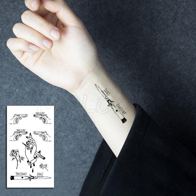 Luxury Womens Different Temporary Waterproof Tattoo Sticker Feather Dandelion Tattoos For Makeup Party