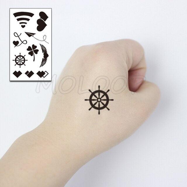 Luxury Womens Different Temporary Waterproof Tattoo Sticker Feather Dandelion Tattoos For Makeup Party