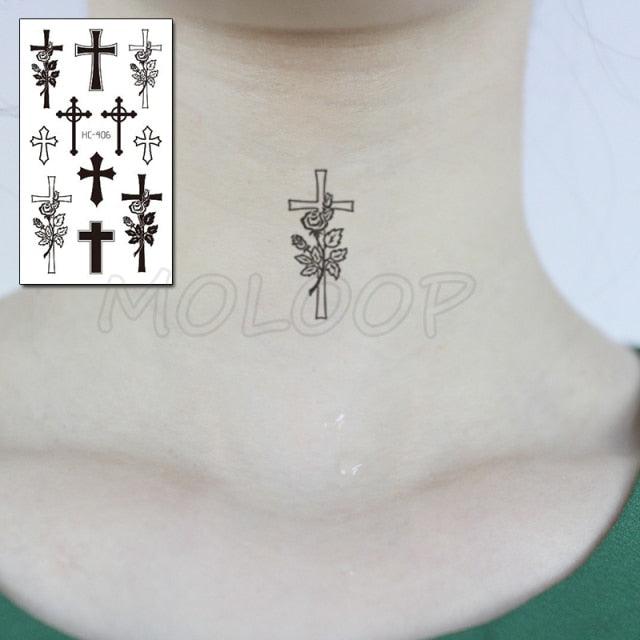 Luxury Womens Different Temporary Waterproof Tattoo Sticker Feather Dandelion Tattoos For Makeup Party