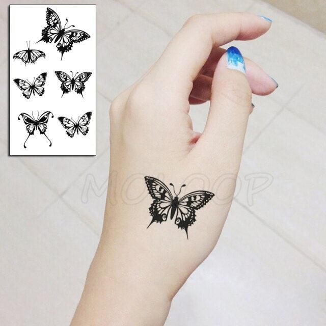 Luxury Womens Different Temporary Waterproof Tattoo Sticker Feather Dandelion Tattoos For Makeup Party