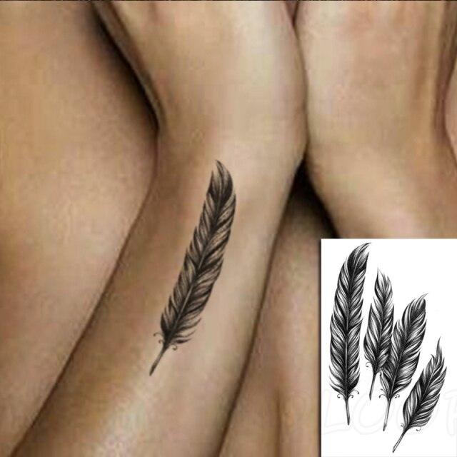 Luxury Womens Different Temporary Waterproof Tattoo Sticker Feather Dandelion Tattoos For Makeup Party