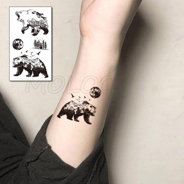 Luxury Womens Different Temporary Waterproof Tattoo Sticker Feather Dandelion Tattoos For Makeup Party