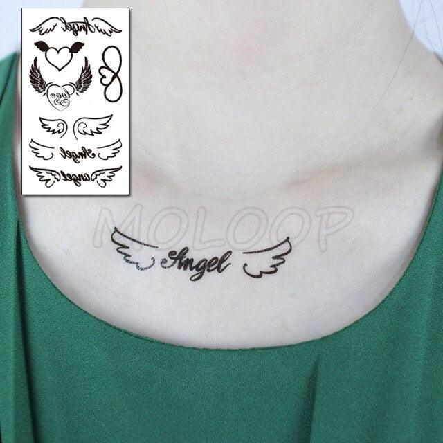 Luxury Womens Different Temporary Waterproof Tattoo Sticker Feather Dandelion Tattoos For Makeup Party