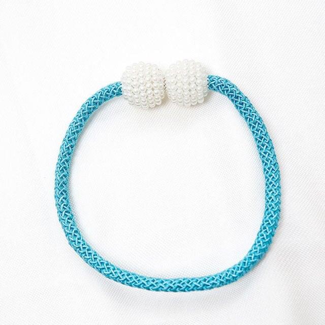 Magnetic Curtain Tieback High Quality Holder Hook Buckle Clip Pretty Modern Polyester Decorative Home Accessories Decorative Curtain Holdbacks Crystal Tie Backs For Curtains Curtain Holders For Window Draperies