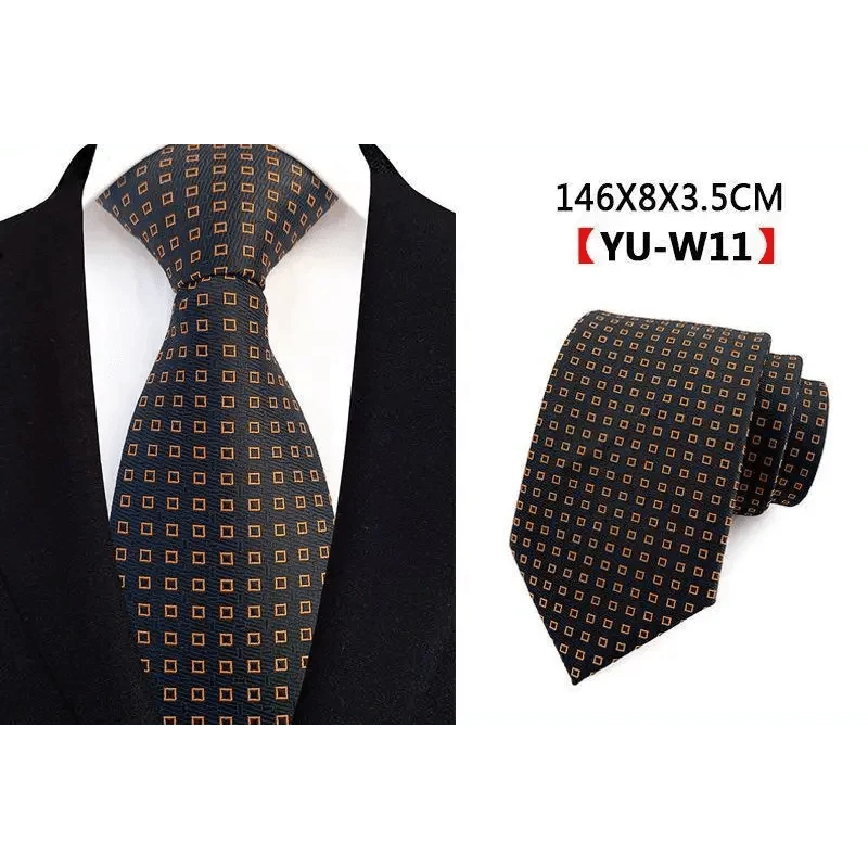 Men Business Elegant Necktie Design Silk Wedding Tie For Men Office Mens Fashion Formal Tie