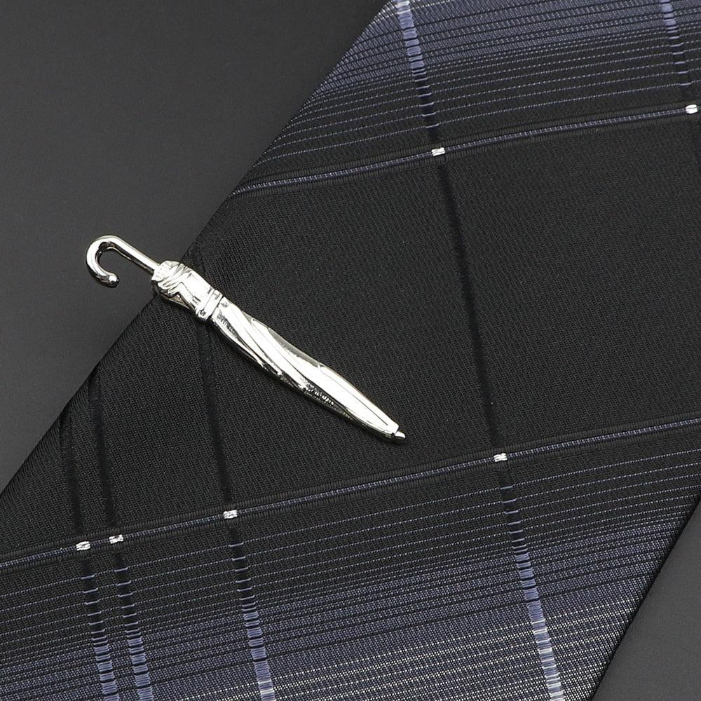 Men's Metal Tie Clip Vintage Unique Shape Bright Stainless Steel Necktie Clasp Gentleman's Party Luxury Tie Bars Clips Wedding Luxury Design Accessories For Men