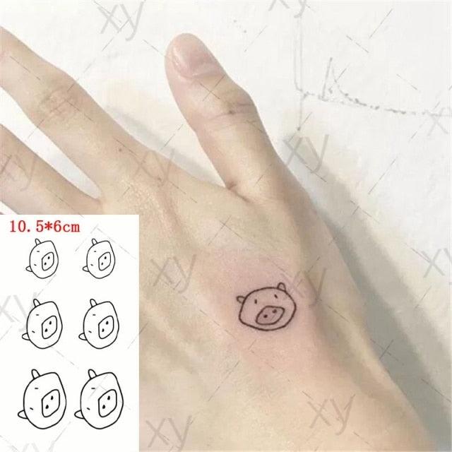 Modern Small Tattoo Sun Moon Heart Waterproof Temporary Tattoos High Quality Design For Womens