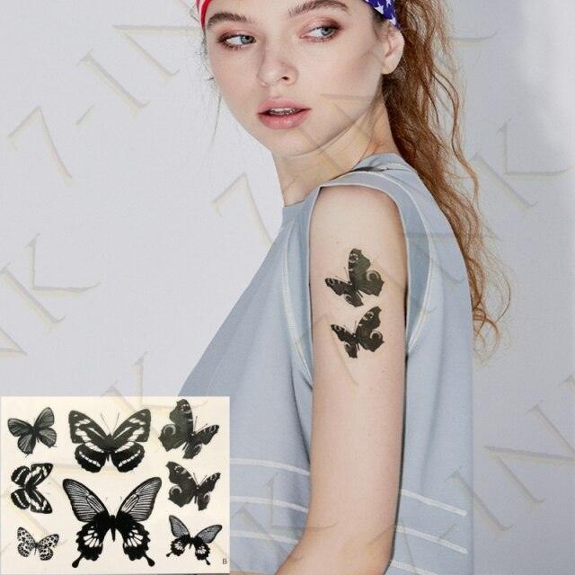Modern Small Tattoo Sun Moon Heart Waterproof Temporary Tattoos High Quality Design For Womens