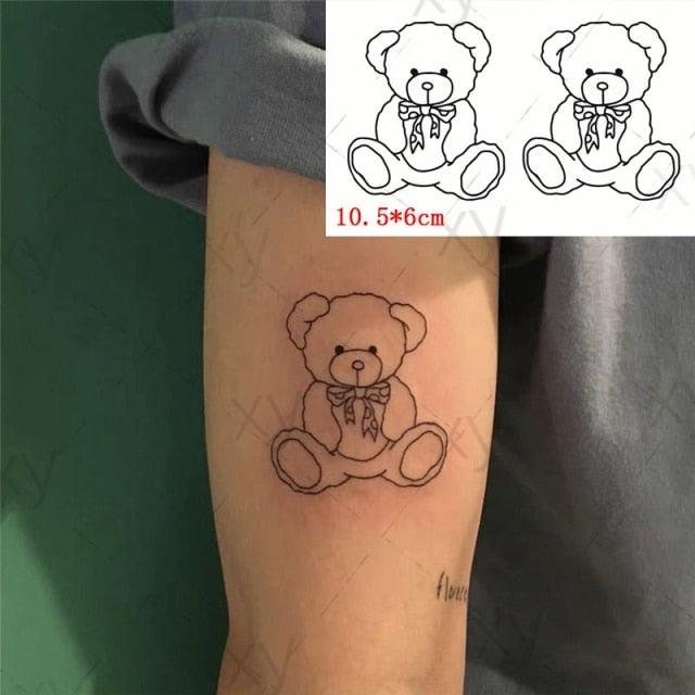 Modern Small Tattoo Sun Moon Heart Waterproof Temporary Tattoos High Quality Design For Womens