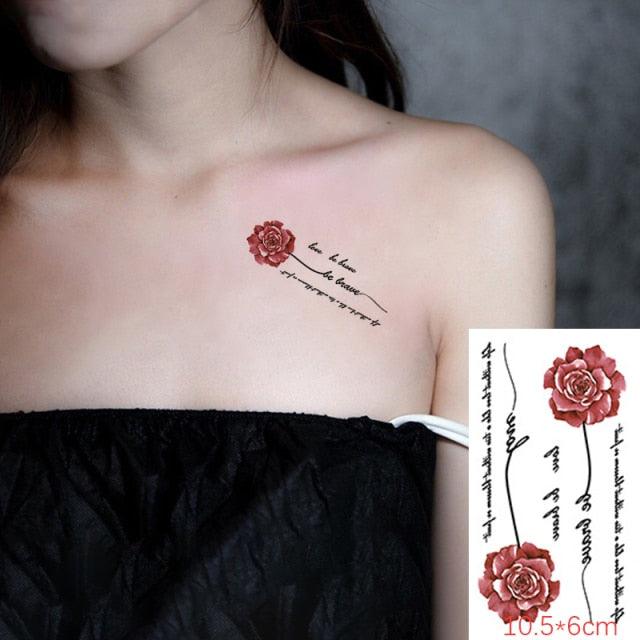 Modern Small Tattoo Sun Moon Heart Waterproof Temporary Tattoos High Quality Design For Womens
