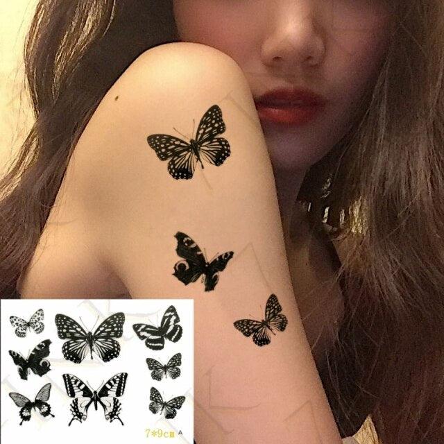 Modern Small Tattoo Sun Moon Heart Waterproof Temporary Tattoos High Quality Design For Womens