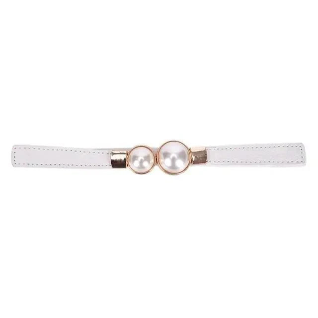 Modern Wide Fabric Strap Silver Metal Buckle Belts For Women Trendy Fashion Stretchable Classic Belts
