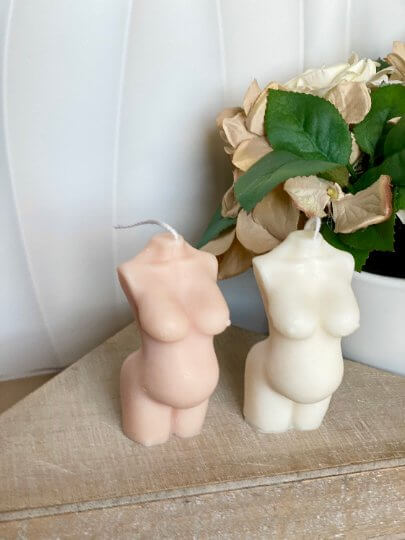 Mom-to-Be Candle |  Body Sculpture Art