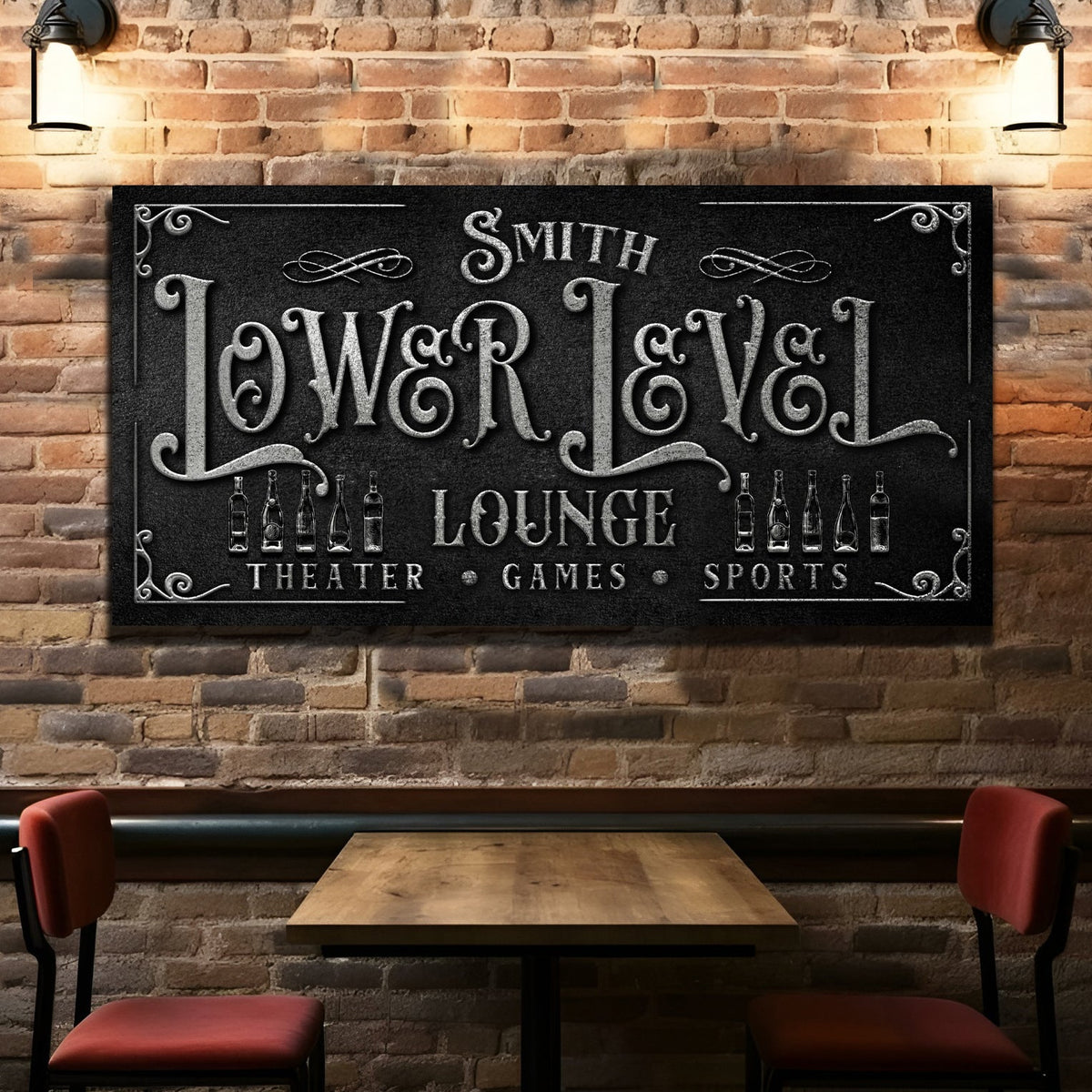 Personalized Lower Level Sign